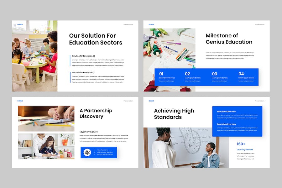 天才教育领域主题演讲展示Keynote模板 - 顶尖PPT