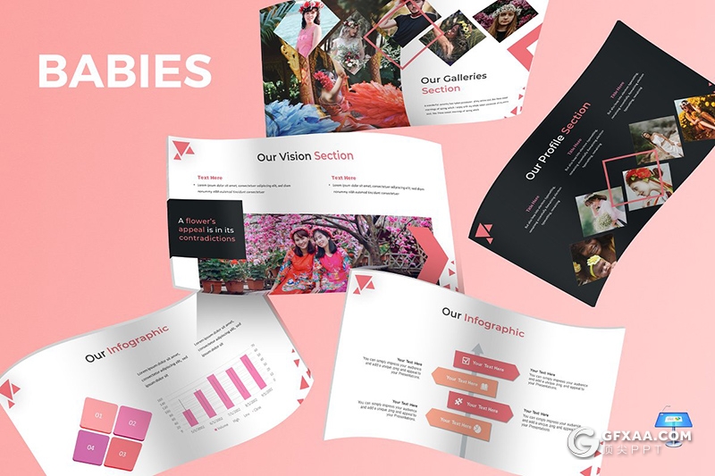 30页5种配色婚礼拍摄个人写真拍照分析统计keynote模板 - 顶尖PPT