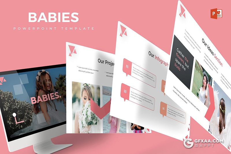 30页5种配色婚礼拍摄个人写真拍照分析统计PPT模板 - 顶尖PPT