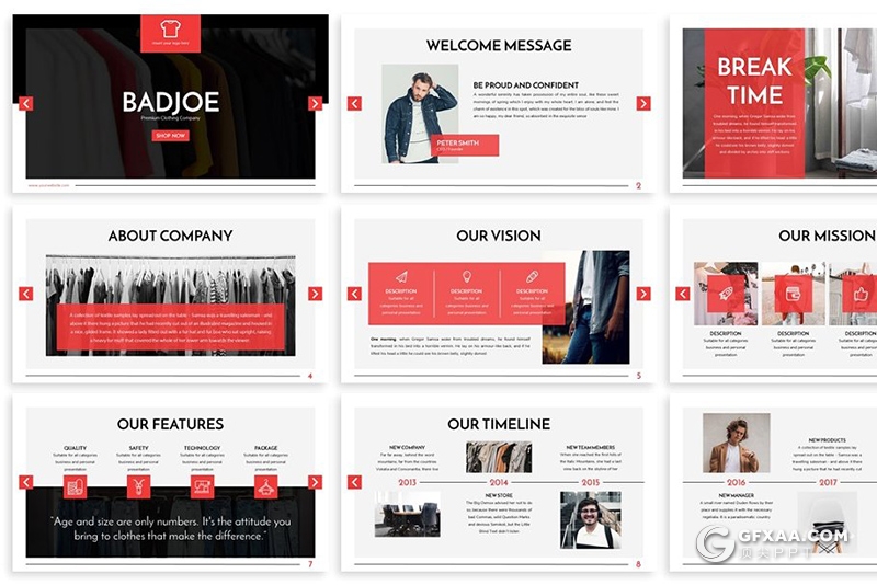 30页服装市场调研分析统计服装展示PPT模板 3种主题配色 - 顶尖PPT