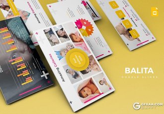 30页宝宝满月百岁照展示摄影行业调研分析Google slides模板 - 顶尖PPT