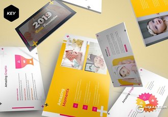 30页宝宝满月百岁照展示摄影行业调研分析keynote模板 - 顶尖PPT