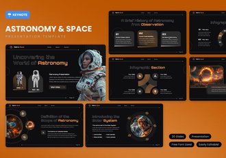 天文学与空间keynote模板 - 顶尖PPT