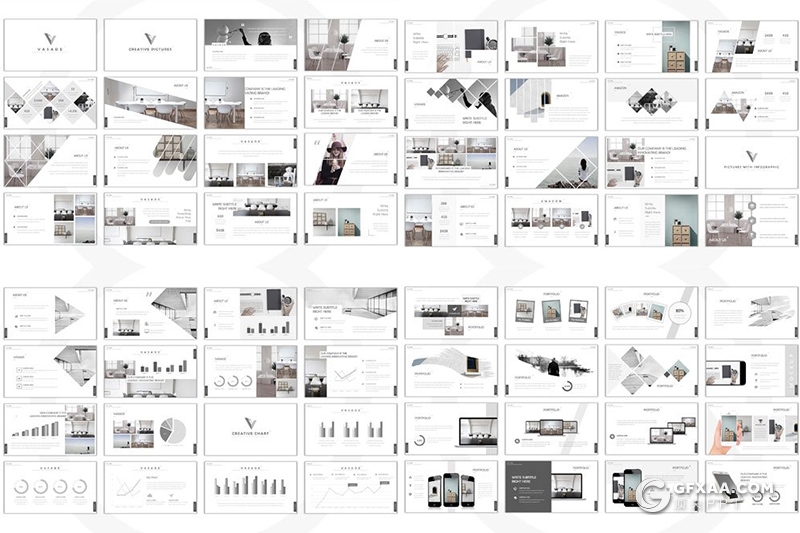 92页简约商务风格家居装修设计多用途PPT模板 - 顶尖PPT