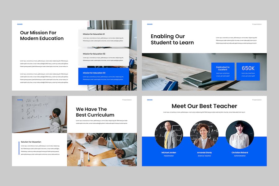 天才教育领域主题演讲展示Keynote模板 - 顶尖PPT