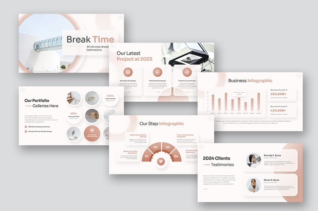 创意毛玻璃背景商业演示PPT模板 - 顶尖PPT