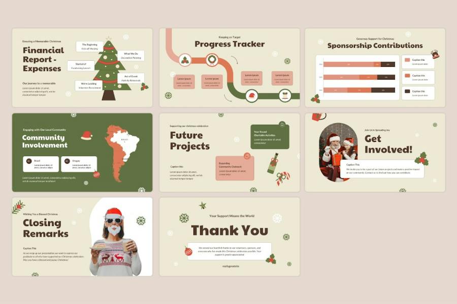圣诞节项目活动方案PPT模板 - 顶尖PPT