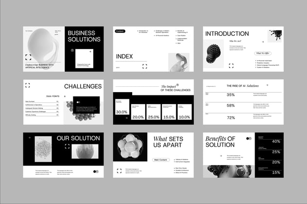 人工智能技术公司PPT模板 - 顶尖PPT