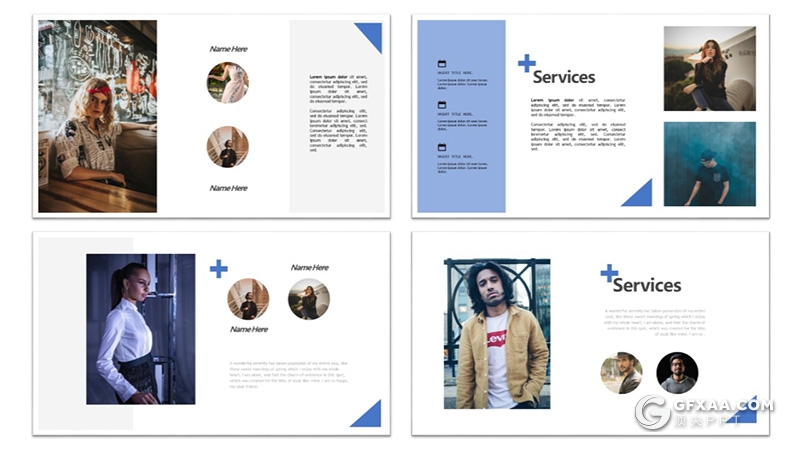 30页国外扁平化极简商务风格PPT模板 - 顶尖PPT