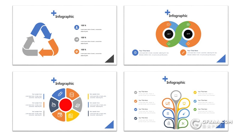 30页国外扁平化极简商务风格PPT模板 - 顶尖PPT