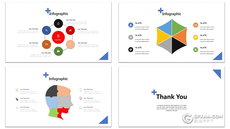 30页国外扁平化极简商务风格PPT模板 - 顶尖PPT
