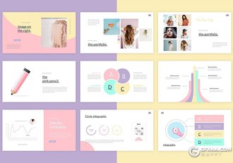 46页国外小清新唯美风格keynote模板 - 顶尖PPT