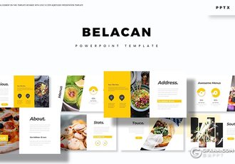 30页西式餐饮美食介绍展示keynote模板 5种主题配色 - 顶尖PPT