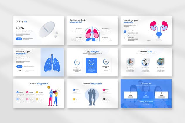 医院内部培训病例讨论医学教育PPT模板 - 顶尖PPT