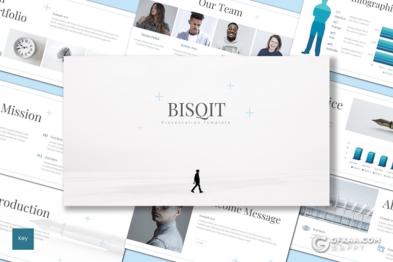 30页简约文艺范公司个人发展历程介绍keynote模板 - 顶尖PPT