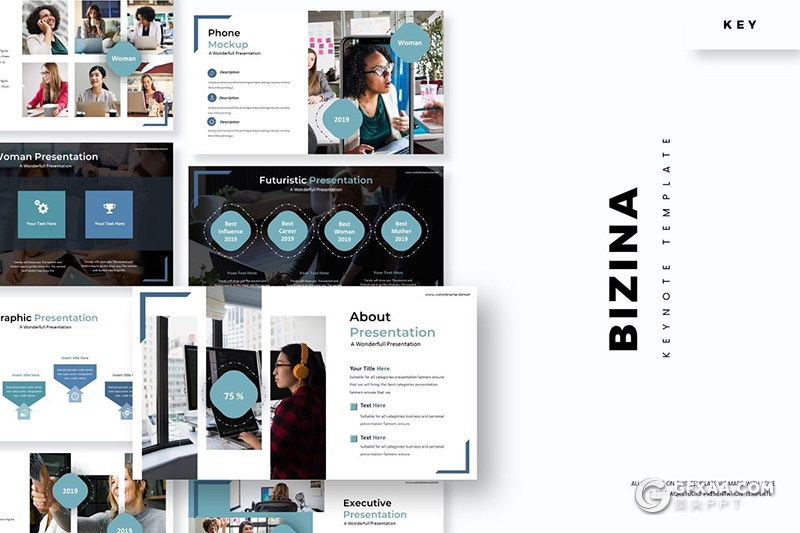 30页国外企业介绍公司团队介绍商务keynote模板 - 顶尖PPT