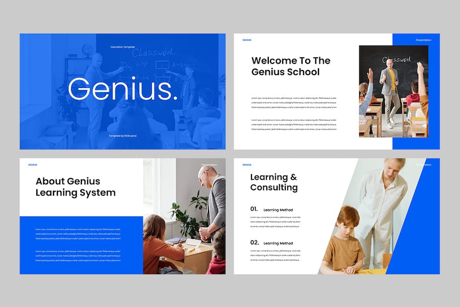 天才教育领域主题演讲展示Keynote模板 - 顶尖PPT