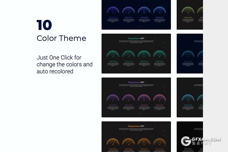 39页科技风格区块链数据分析PPT模板+31页人物模板 - 顶尖PPT