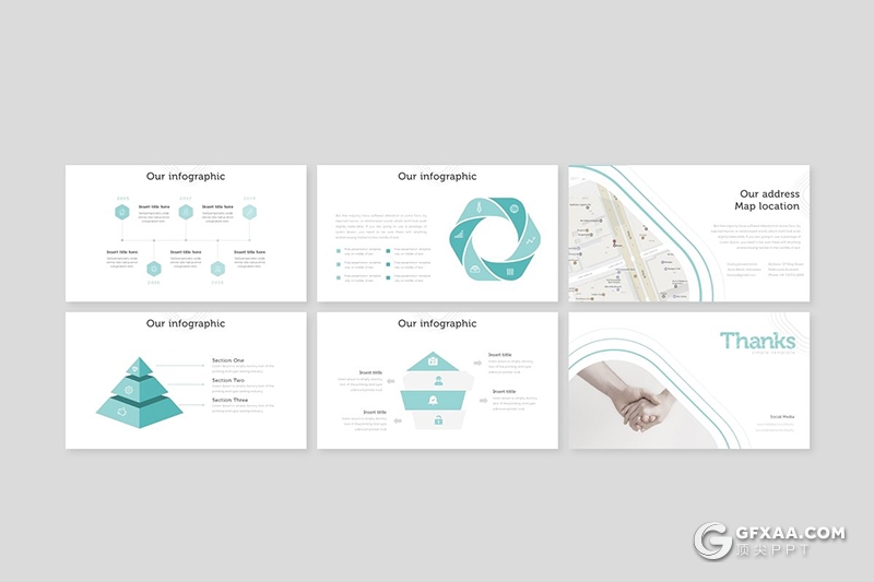 30页扁平化欧美风格企业团队介绍通用ppt模板 - 顶尖PPT