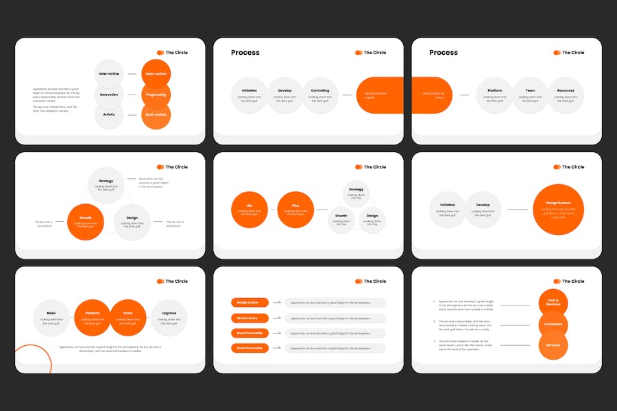 创意圆形商务多用途PPT模板 - 顶尖PPT