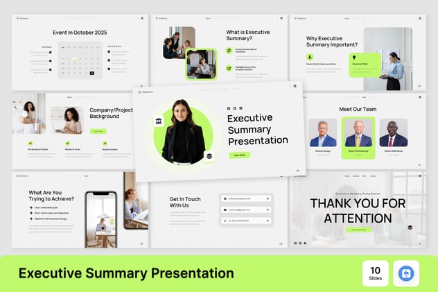 执行摘要演讲keynote模板 - 顶尖PPT