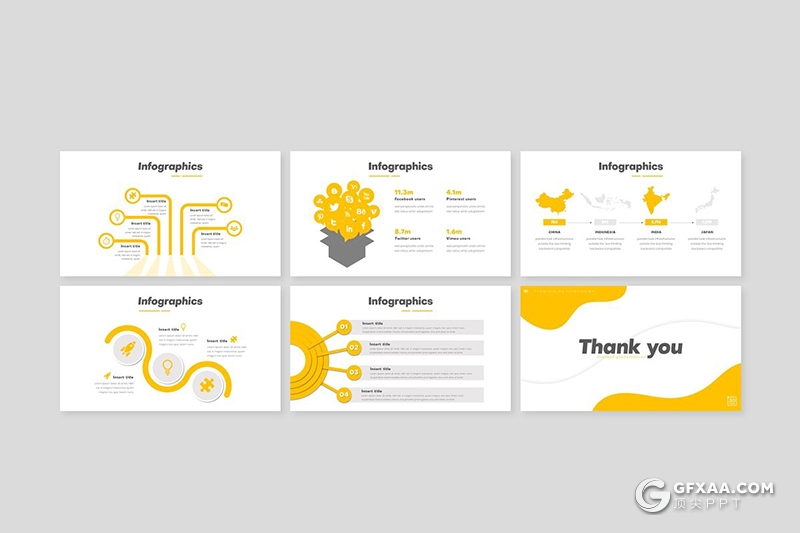 30页5种配色圆弧图形设计教育培训行业ppt模板 - 顶尖PPT