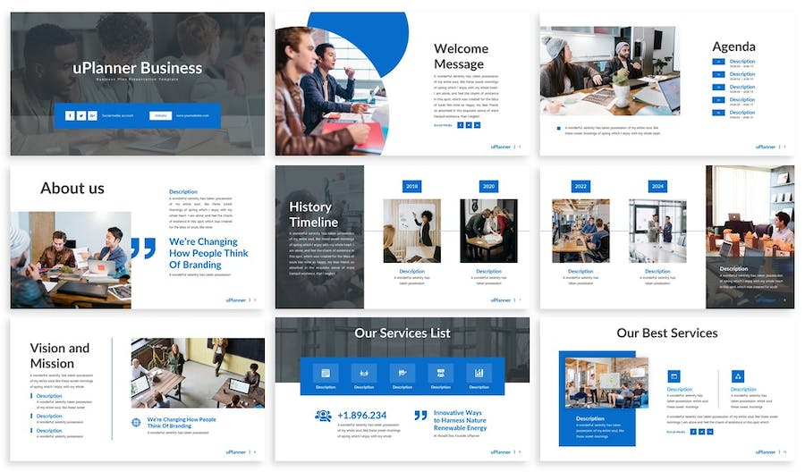 欧美商务风格业务推广项目合作PPT模板 - 顶尖PPT