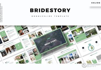 30页5种配色婚礼现场活动策划Google slides模板 - 顶尖PPT