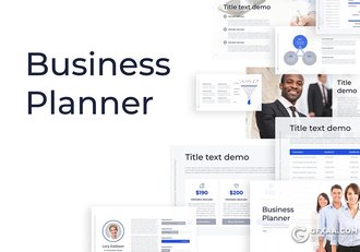 35页欧美风格商业规划企业信息分析ppt模板 - 顶尖PPT