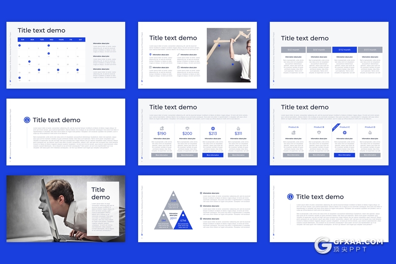35页欧美风格商业规划企业信息分析Google slides模板 - 顶尖PPT