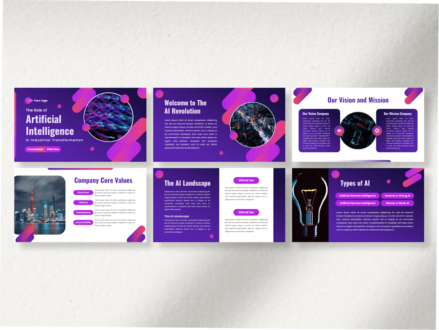 人工智能大模型研发PPT模板 - 顶尖PPT