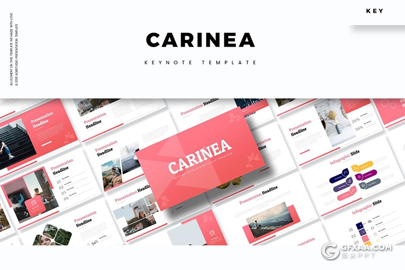 30页5种配色个人简历工作历程介绍展示keynote模板 - 顶尖PPT