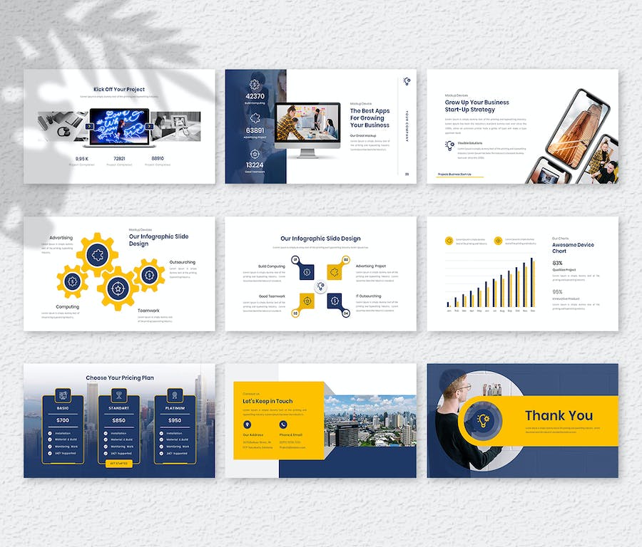 创意商务项目策划展示PPT模板 - 顶尖PPT