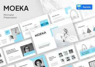 极简风格商务展示Keynote模板 - 顶尖PPT