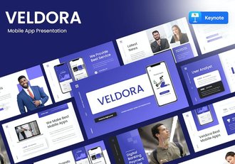 移动应用介绍主题演讲展示Keynote模板 - 顶尖PPT