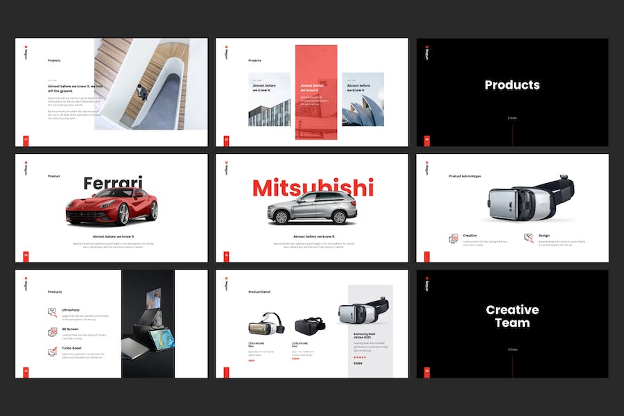 汽车销售全球数据分析keynote模板 - 顶尖PPT