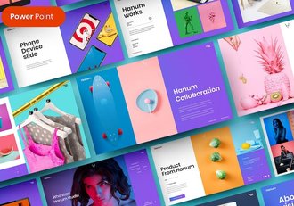 时尚现代商务企业品牌形象推广PPT模板 - 顶尖PPT