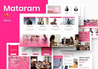 商务会议企业介绍项目合作通义PPT模板 - 顶尖PPT