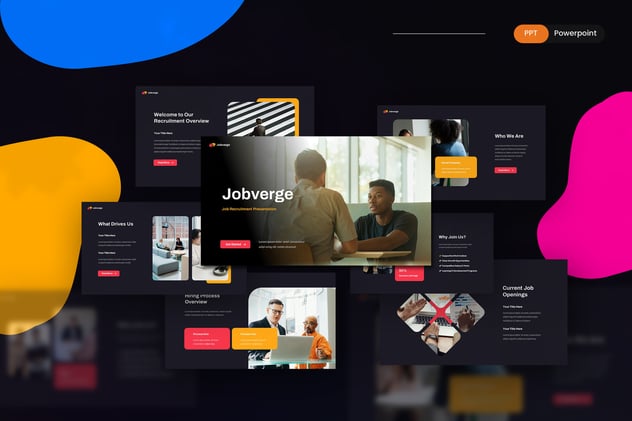 职位招聘人才招募宣传PPT模板 - 顶尖PPT