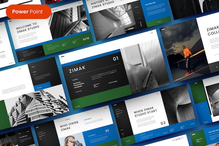 蓝色现代企业商业提案PPT模板 - 顶尖PPT