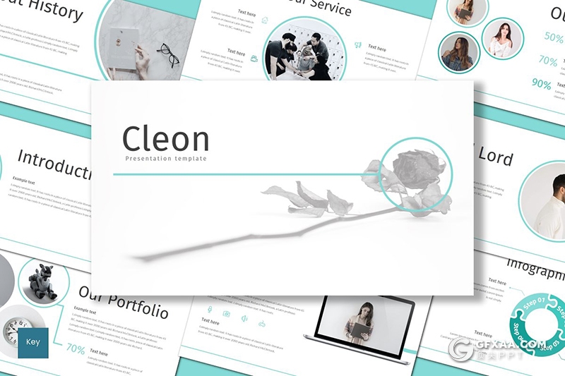 30页个人求职简历个人工作历程介绍展示keynote模板 5种配色风格 - 顶尖PPT