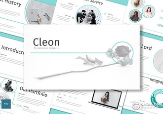 30页个人求职简历个人工作历程介绍展示keynote模板 5种配色风格 - 顶尖PPT