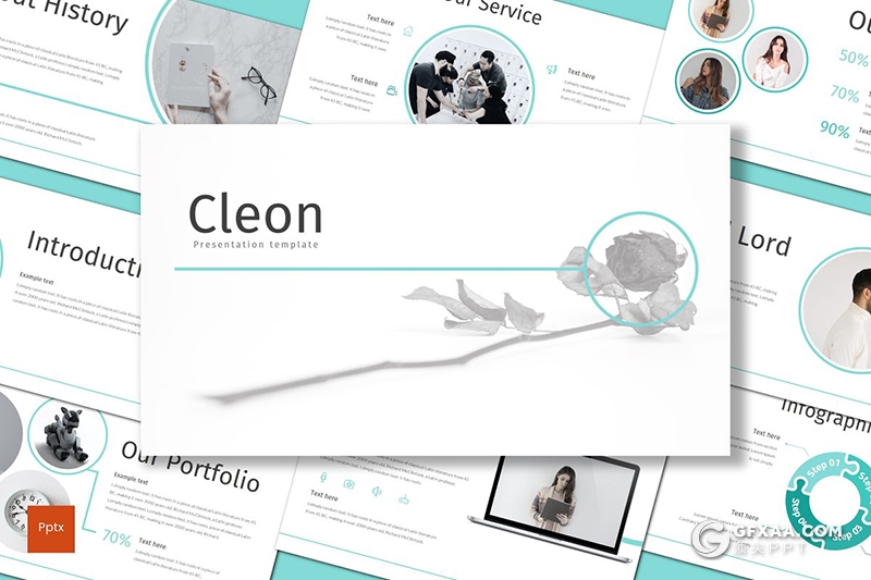 30页个人求职简历个人工作历程介绍展示ppt模板 5种配色风格 - 顶尖PPT