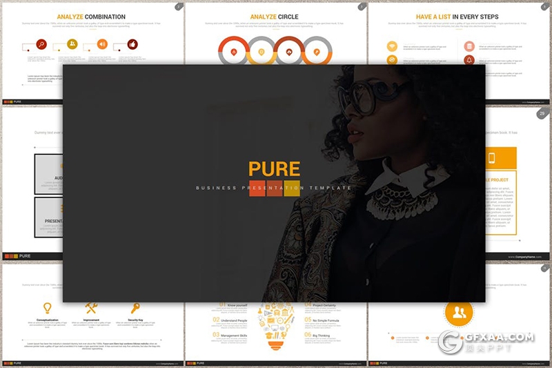 7套国外扁平化商务风格keynote模板合集 每套30页总共210页 - 顶尖PPT