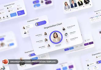 企业组织架构图设计PPT模板 - 顶尖PPT