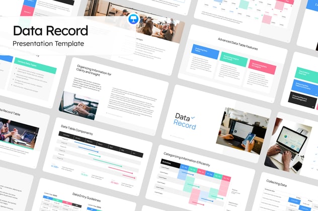 详细数据记录管理展示Keynote模板 - 顶尖PPT