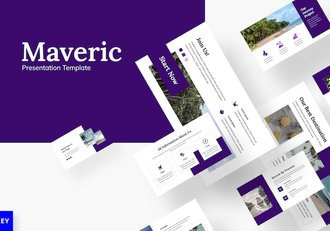 创意设计公司紫色商业提案路演Keynote模板 - 顶尖PPT