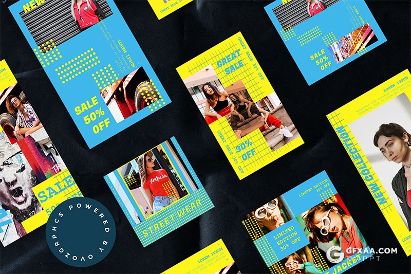 手机端尺寸创意时尚杂志风格PPT模板 - 顶尖PPT