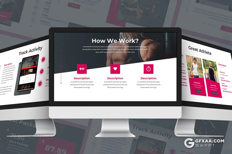 30页3种配色2种尺寸户外体育运动介绍ppt模板 - 顶尖PPT