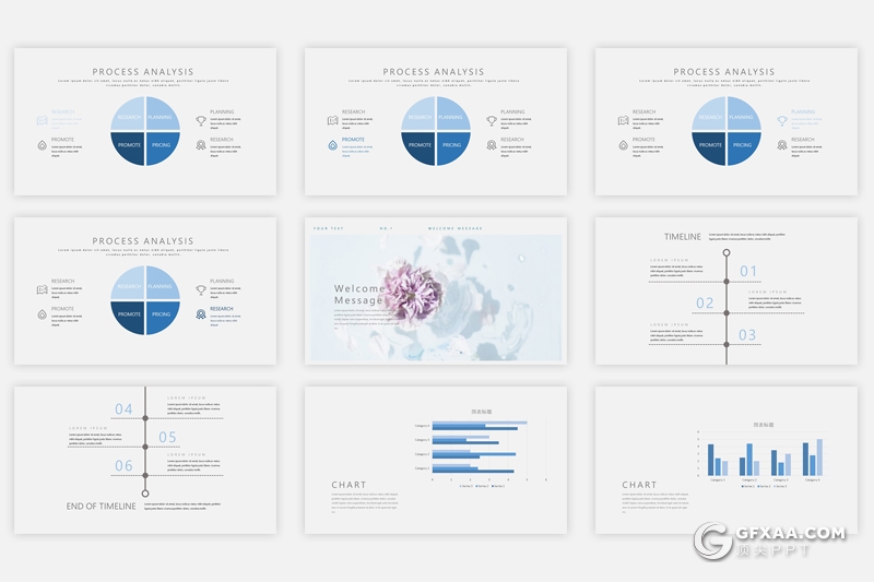 40页欧美极简文艺风格多用途PPT模板 - 顶尖PPT